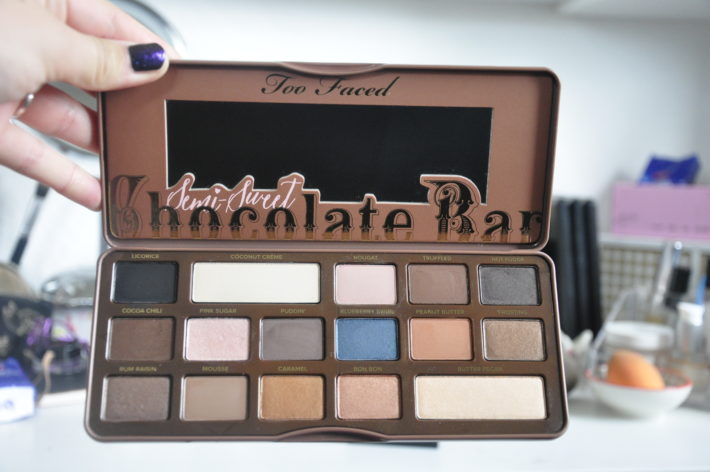 palette semi sweet chocolate bar too faced suisse